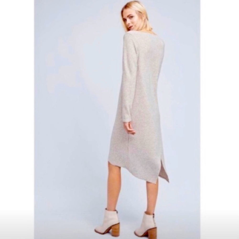 Anthropologie Moth Sweater Dress Scoop Neck Grey  S closet is BOGO